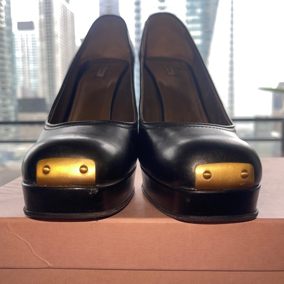 Miu Miu Brass Toe Heels - Size 41 - Worn Once - Picture 3 of 5